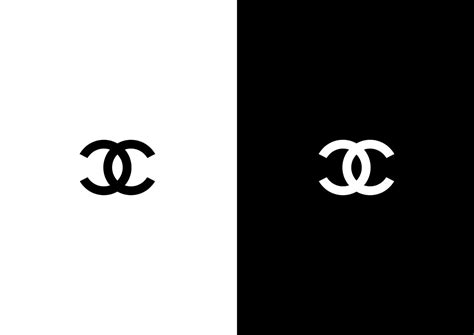 chanel black logo|chanel black and white logo.